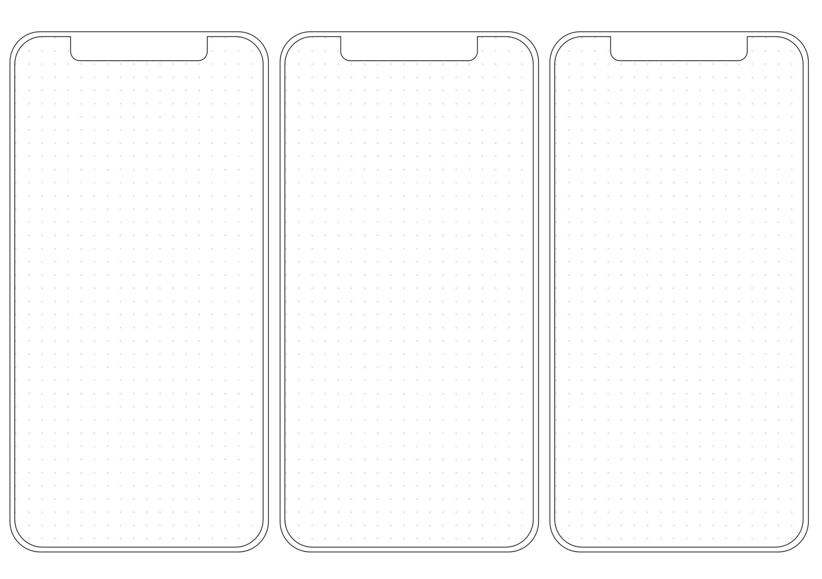 Printable mockup sheet